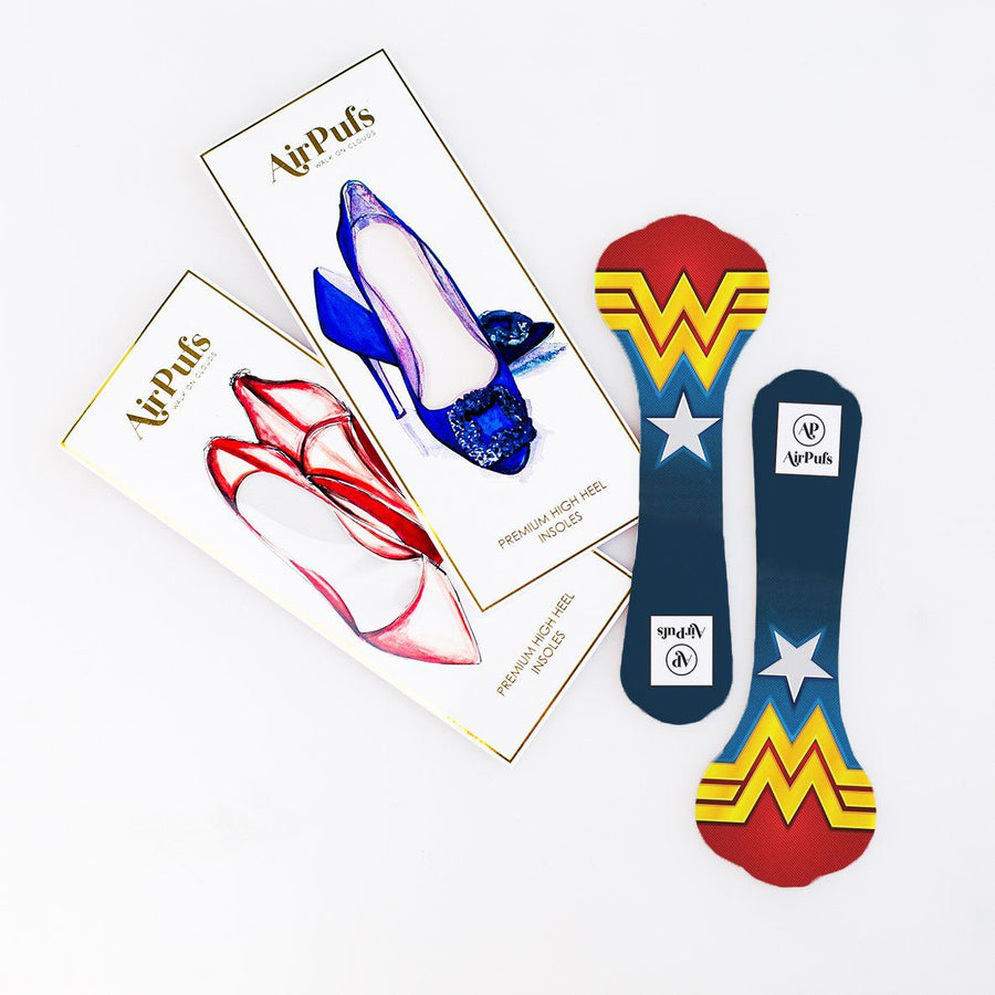 Wonder Woman Airpufs Air Pufs High Heel Insoles | Walk On Clouds 